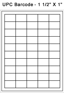 UPC bar code labels - Form 310151