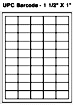UPC barcode labels - form 310151