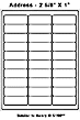 address labels - form 310904