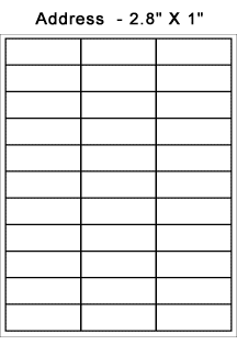 address labels - Form 311308