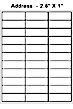 address labels - form 311308