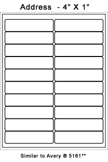 address labels - Form 311951