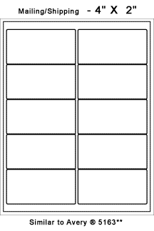 mailing shipping labels - Form 312107