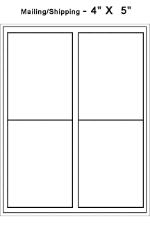 mailing shipping labels - Form 312502