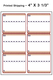 shipping labels - Form 350054