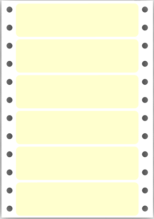 continuous label - yellow - Form 9810