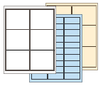 inkjet and laser labels  - button to page