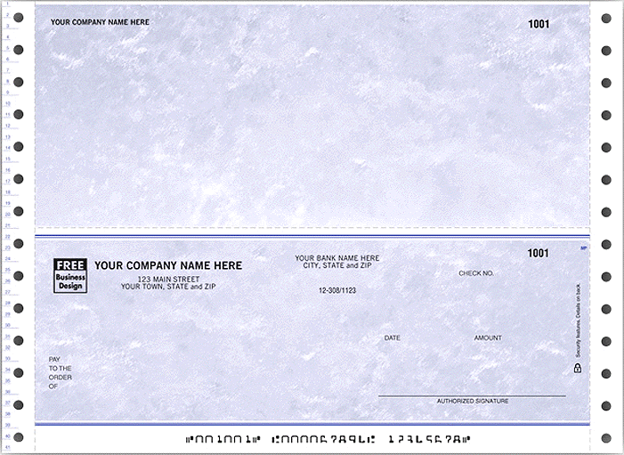 Form 13144T-Large Continuous Multipurpose Check