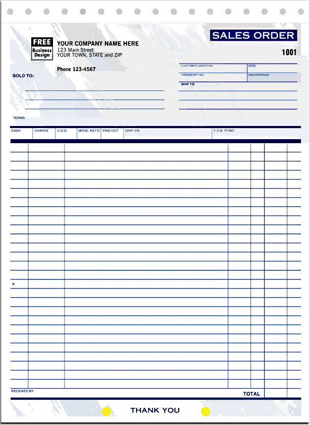 sales order - Form 53T