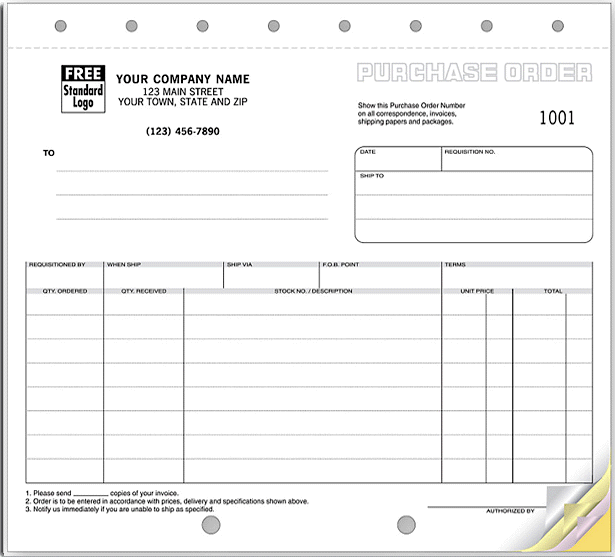 purchase orders - Form 91T