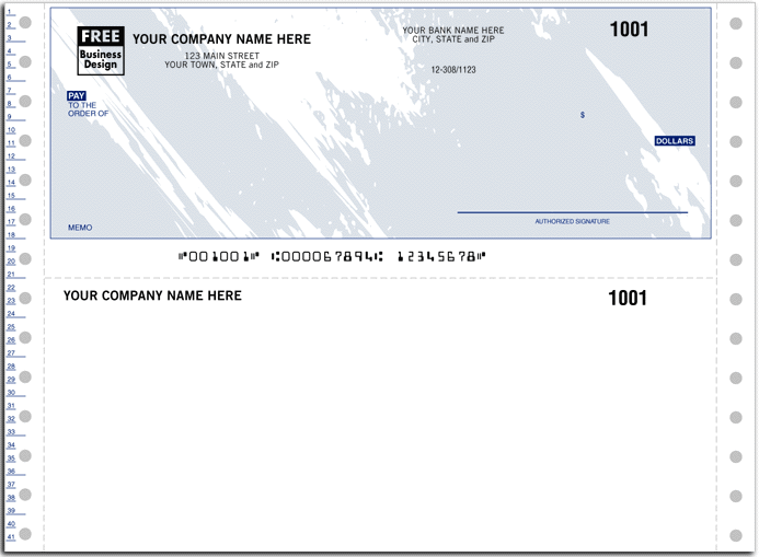 continuous voucher checks - Form 9005T