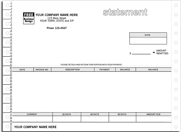 statements - continuous forms 13248