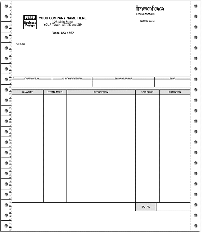 continuous invoices - Form 13333