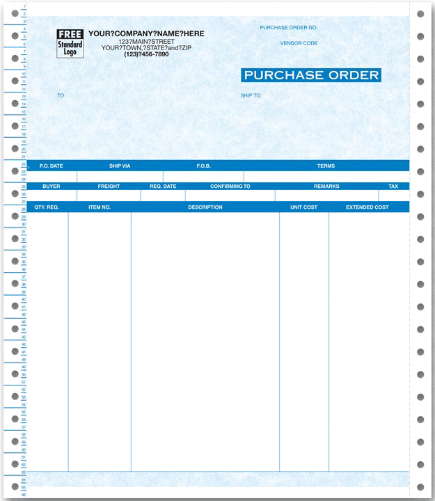 continuous purchase orders - Form 9055G