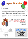 Image of Small Birthday Membership Card