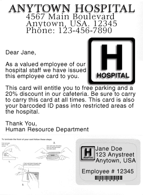 Image of Employee ID Membership Card