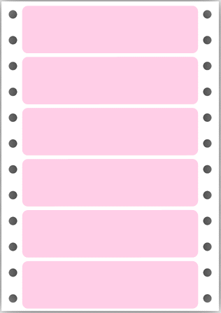 continuous label - pink - Form 9809