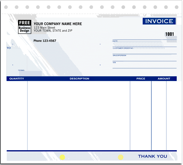 Form 107-Large-Small Invoice-No Lines