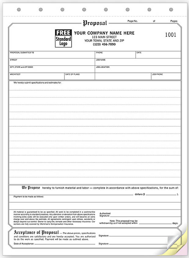 Form 118T-Large Proposal Acceptance