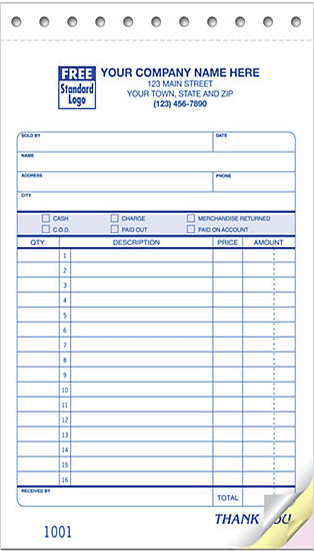 sales slip - Form 81T