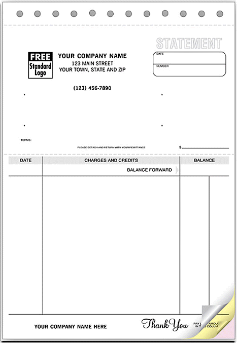 statement without lines - Form 95