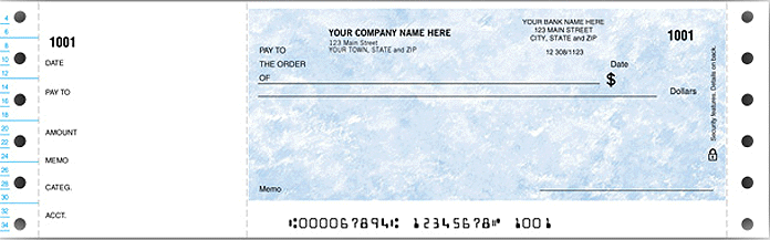 Form 13086T-Large Continuous Wallet Check