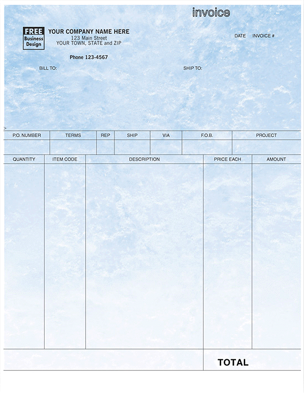 Form 13055T-Large Continuous Product Invoice